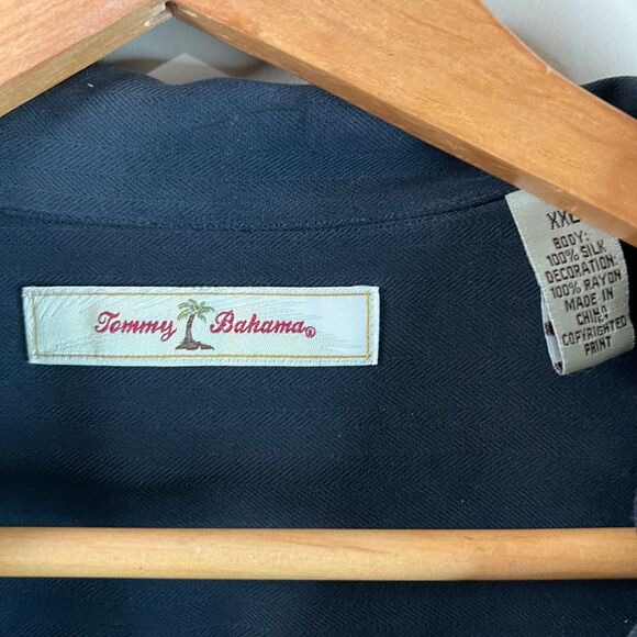 Tommy Bahama Silk Shirt "Bar‎ None" - Mens XXL - Picture 3 of 8